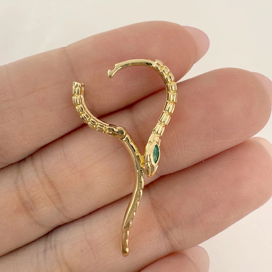 Argollas Doradas Sinna - Cobra