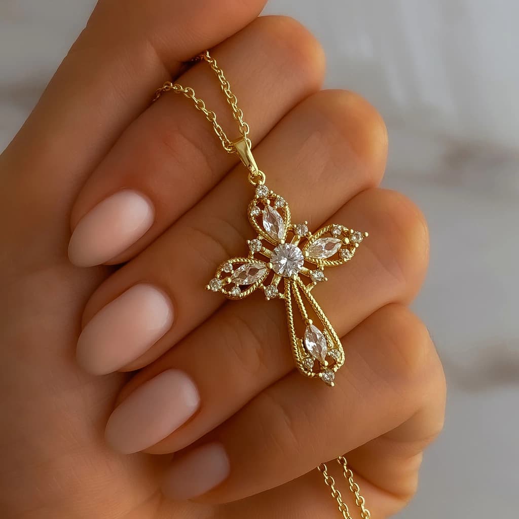 COLLAR CRUZ DE LUZ 45-50CM
